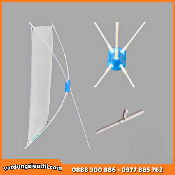 Standee giá chữ X mini