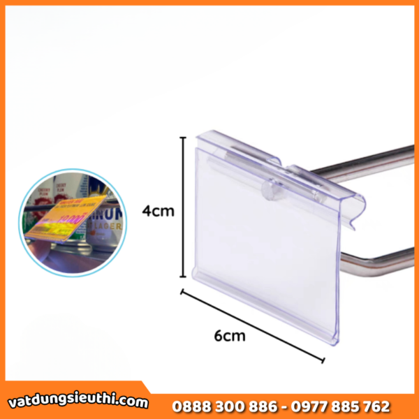 Kẹp tem cài bảng giá siêu thị