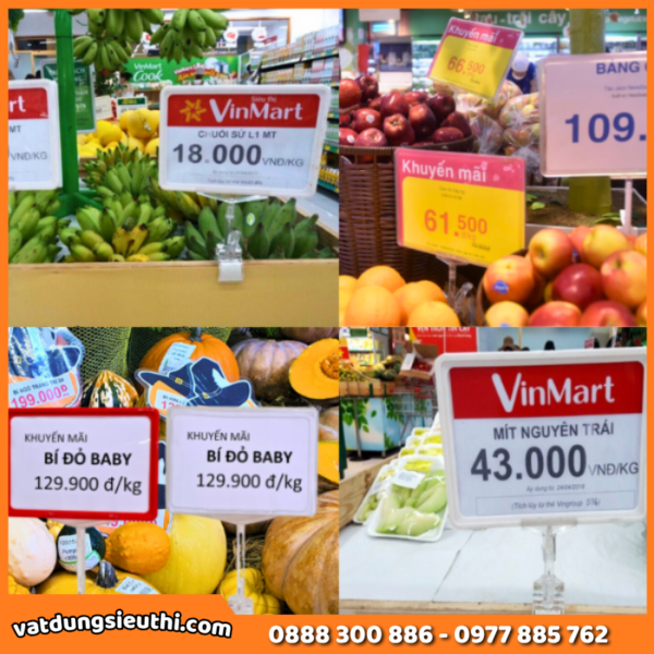Khung bảng giá siêu thị A3, A4, A5, A6
