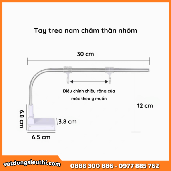 Tay treo thân nhôm - Tay treo phân vùng