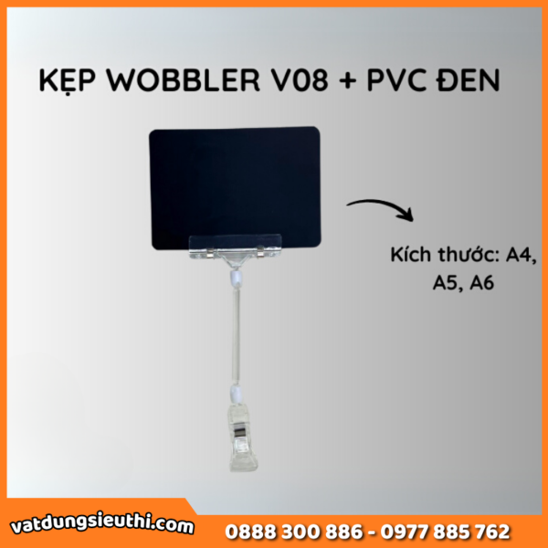 Kẹp wobbler V08 – Kẹp nhựa siêu thị