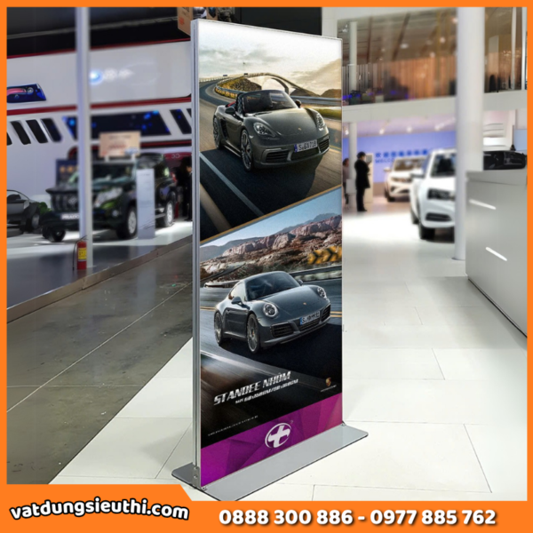 Standee chân đứng nhôm cao cấp 2 mặt