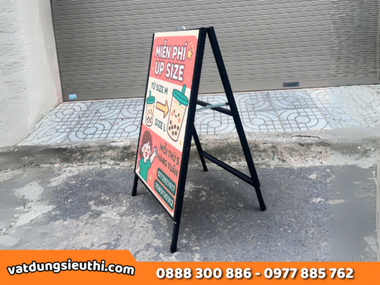 Tăng Gấp Đôi Hiệu Quả Với Standee Chữ A 2 Mặt
