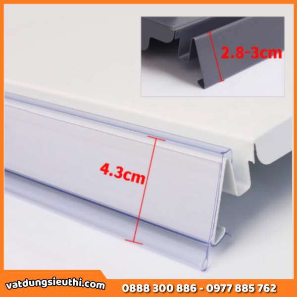 Thanh nẹp cài giá siêu thị