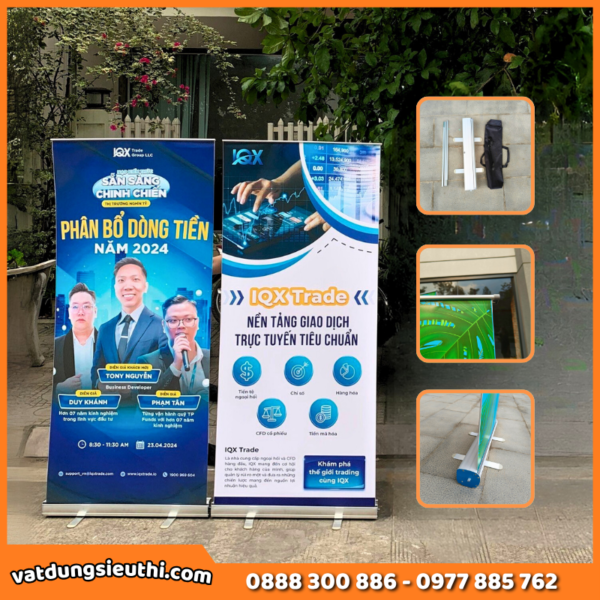 Standee cuốn nhôm tốt – Giá cuốn nhôm cao cấp