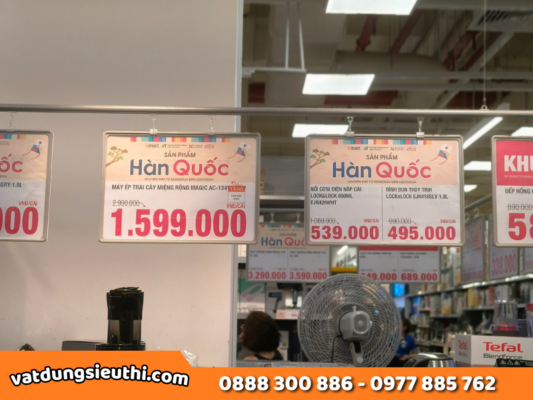 5 Cách Kết Hợp Khung Bảng Giá Và Kẹp Wobbler