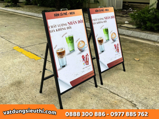 Standee chữ A 1 mặt – Giải pháp quảng cáo hiệu quả