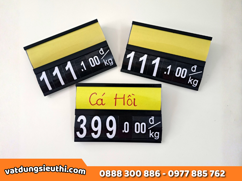 Bảng cài lật số: 3 cách tối ưu hiển thị giá