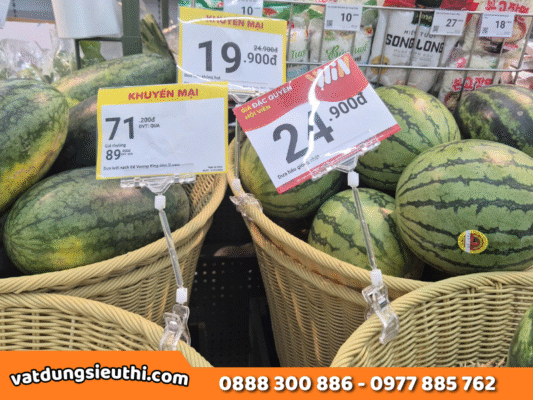 Kẹp bảng giá sale: 5 cách trưng bày thu hút như WinMart