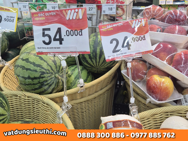 Kẹp bảng giá sale: 5 cách trưng bày thu hút như WinMart
