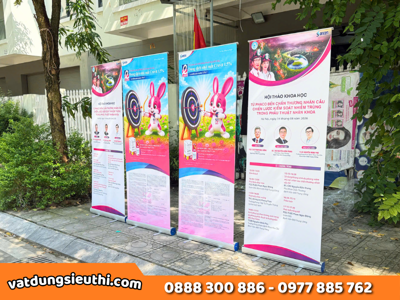 Standee cuốn nhôm: 1 lựa chọn cho nhiều sự kiện