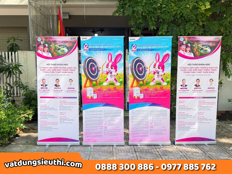 Standee cuốn nhôm: 1 lựa chọn cho nhiều sự kiện