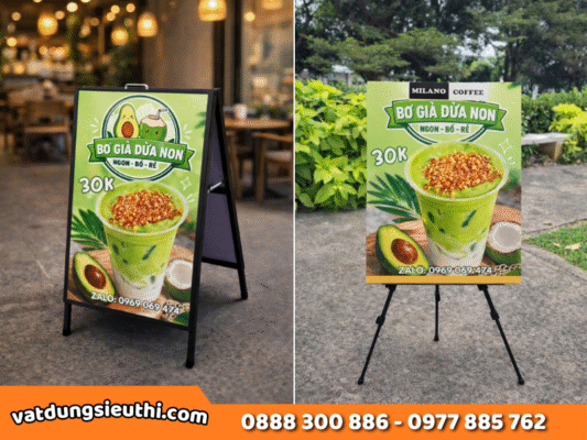 Standee chữ A 2 mặt và 3 chân: Nên chọn loại nào?
