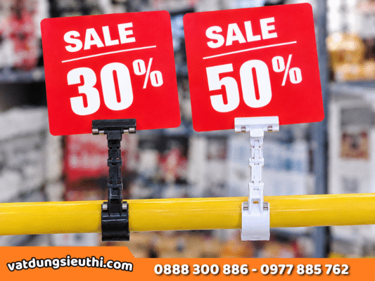 Kẹp bảng giá sale: 5 tiêu chí chọn đúng loại